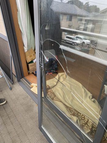 千葉県船橋市にてガラス交換してきました